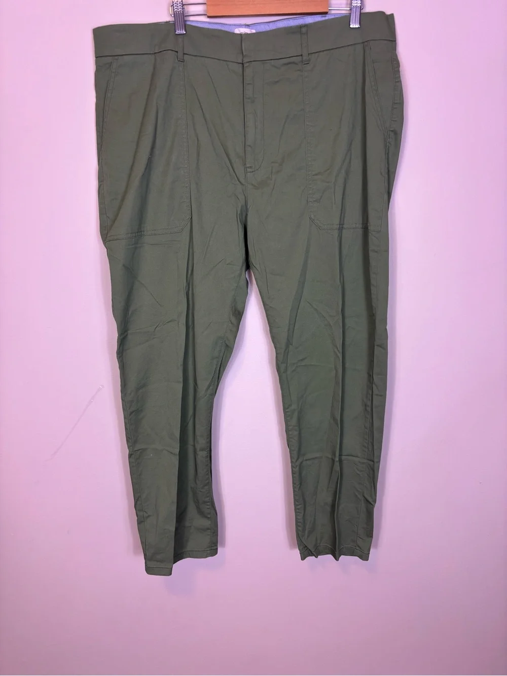 J. Crew Olive Green Slim Boyfriend Chinos Pants Women’s 18